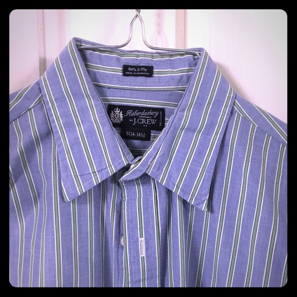 J.Crew button-down striped shirt